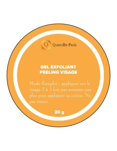 Gel Exfoliant Réparateur Visage, Peeling Exfoliant Visage 10g