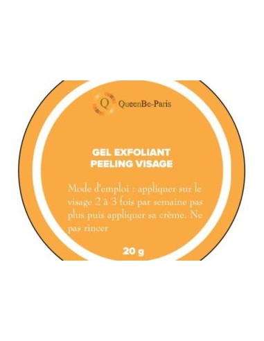 Gel Exfoliant Réparateur Visage, Peeling Exfoliant Visage 10g